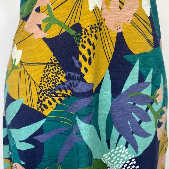 PATAGONIA Amber Dawn Dress Organic Jersey Athletic Strappy Tropical Print Sz XS - Picture 5 of 9